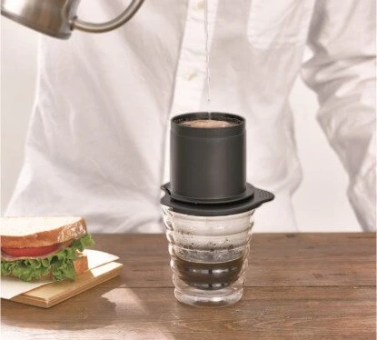 Hario Cafeor Metal Filter Dripper - Black 2 Hario Cafeor Metal Filter Dripper - Black