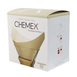 Chemex 6 Cup Square Filters, 100 PK- Natural