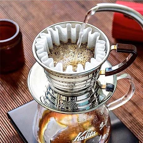 Kalita Stainless Wave Dripper 155 2 Kalita Stainless Wave Dripper 155