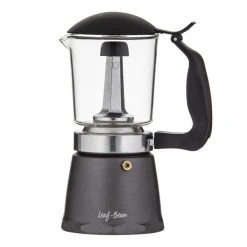 Manual Brewing Leaf & Bean Glass Stovetop Espresso Maker