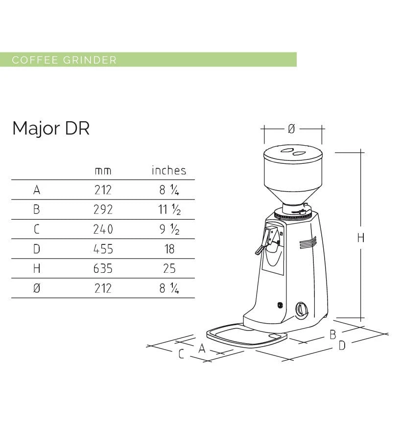 Mazzer Grinders Mazzer Major Deli Grinder 2 Mazzer Grinders Mazzer Major Deli Grinder
