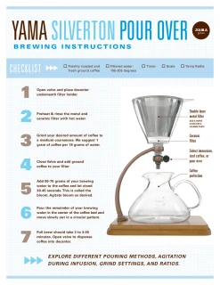 Yama Silverton Stainless Steel Coffee/Tea Dripper 8 Yama Silverton Stainless Steel Coffee/Tea Dripper