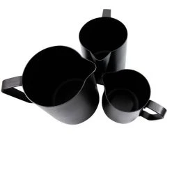 Rhinowares Black Stealth Milk Pitcher - 20oz/600ml